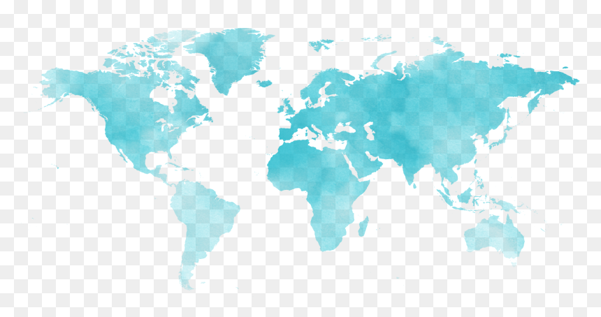 World Map, HD Png Download - turquoise png
