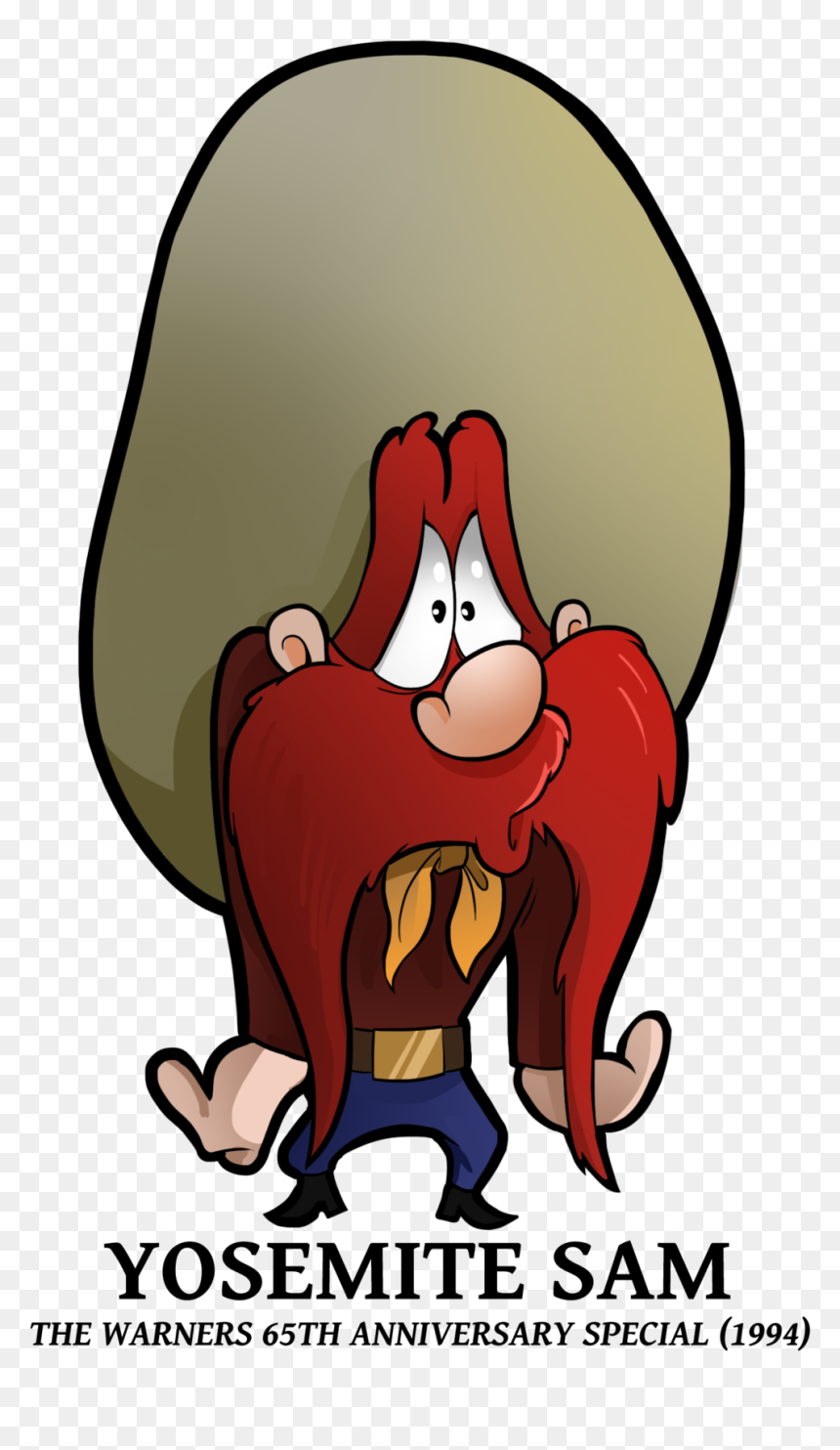 Yosemite Sam By Boscoloandrea - Sam Of Bugs Bunny, HD Png Download - yosemite sam png