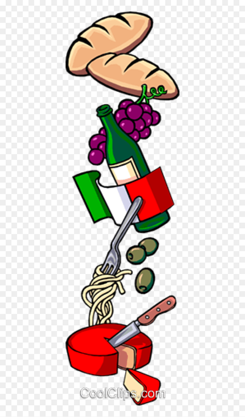 Food Italy Clipart, HD Png Download - italian food png
