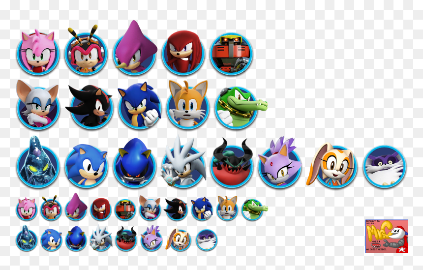 Click For Full Sized Image Character Icons - Sonic Forces Speed Battle Characters, HD Png Download - sonic forces png