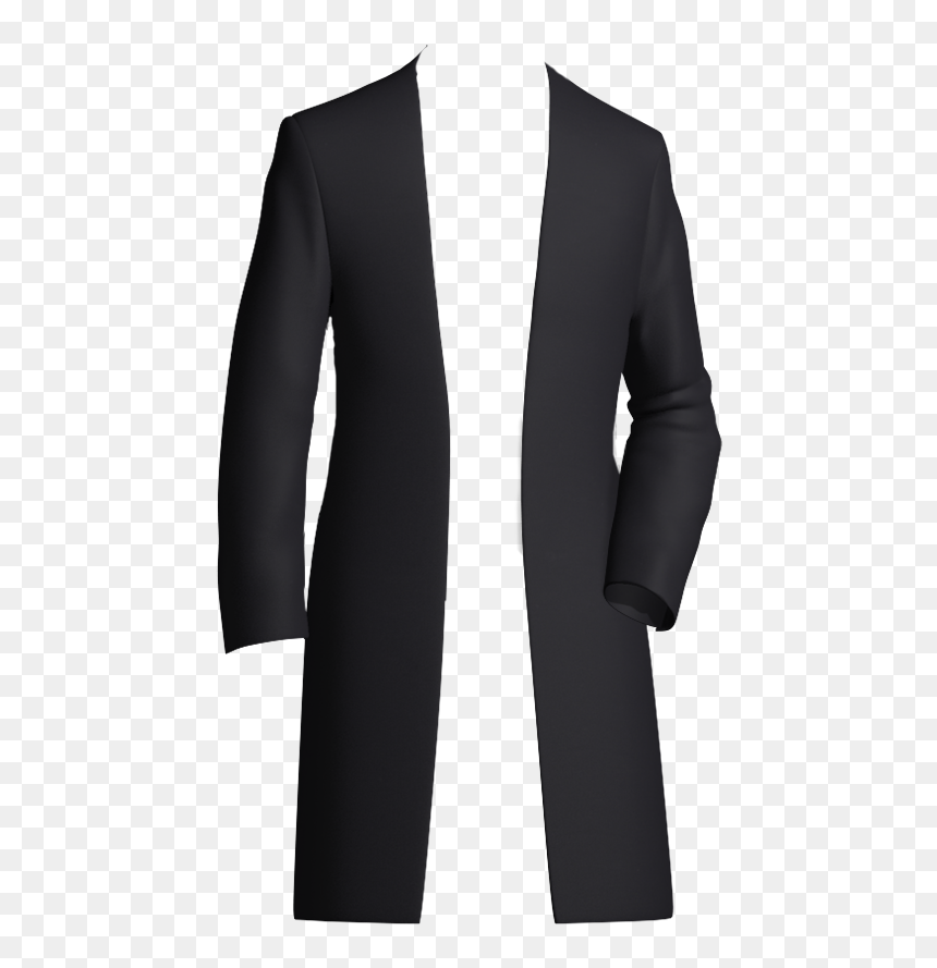 Long Black Coat Png, Transparent Png - coat png