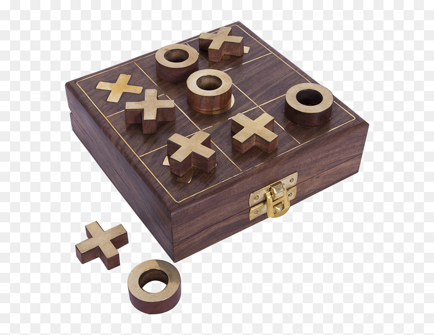 Noughts And Crosses With Wooden Box, Batela Uk - Cross, HD Png Download - crosses png