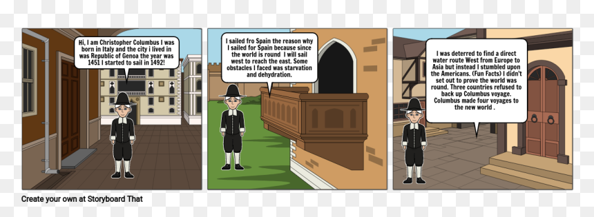 Cartoon, HD Png Download - christopher columbus png