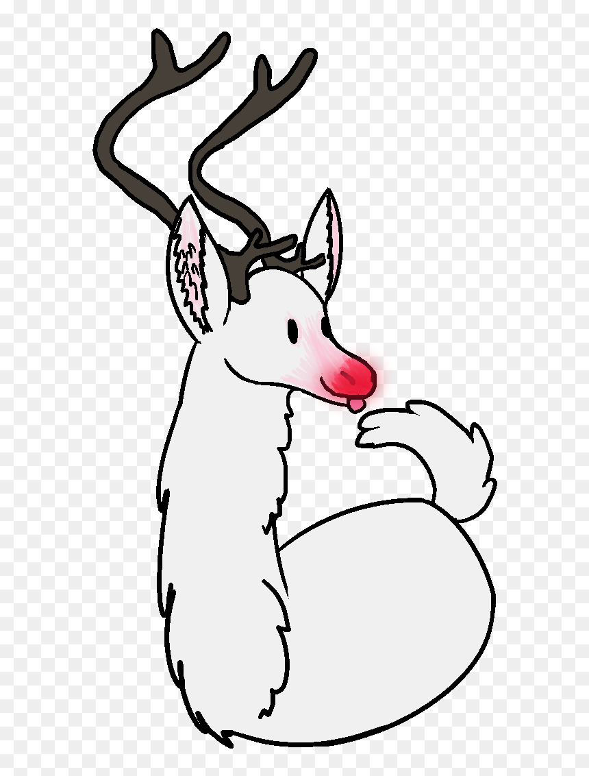 Reindeer Vertebrate Antler Animal - Portable Network Graphics, HD Png Download - rudolph the red nosed reindeer png