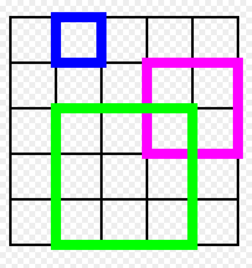 Juego Cuantos Cuadros Hay, HD Png Download - square grid png