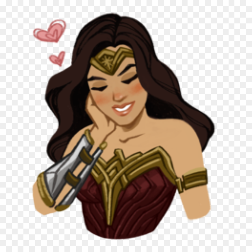 Transparent Gal Gadot Wonder Woman Png - Wonder Woman Sticker Transparent, Png Download - gal gadot png
