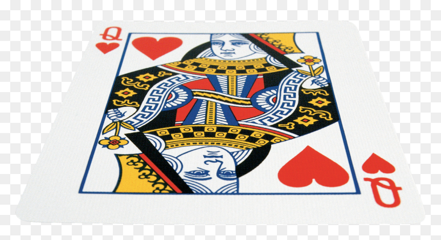 Queen Of Hearts Card Art Png, Transparent Png - poker cards png