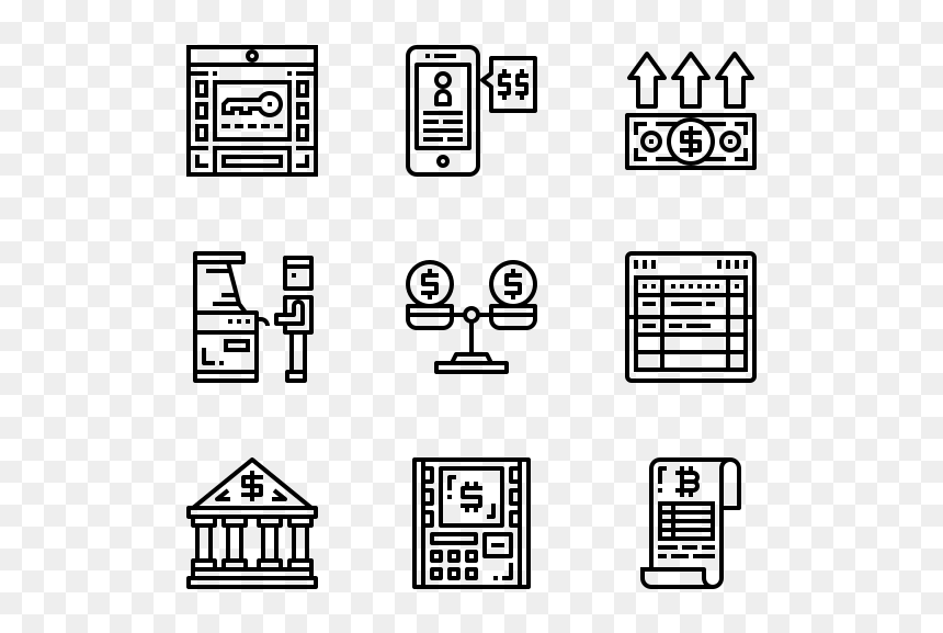 Free Cyber Security Icons, HD Png Download - atm png