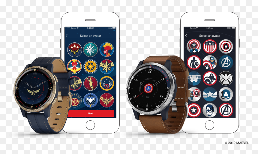 Garmin Smart Watches - Garmin First Avenger Watch, HD Png Download - capitan america png