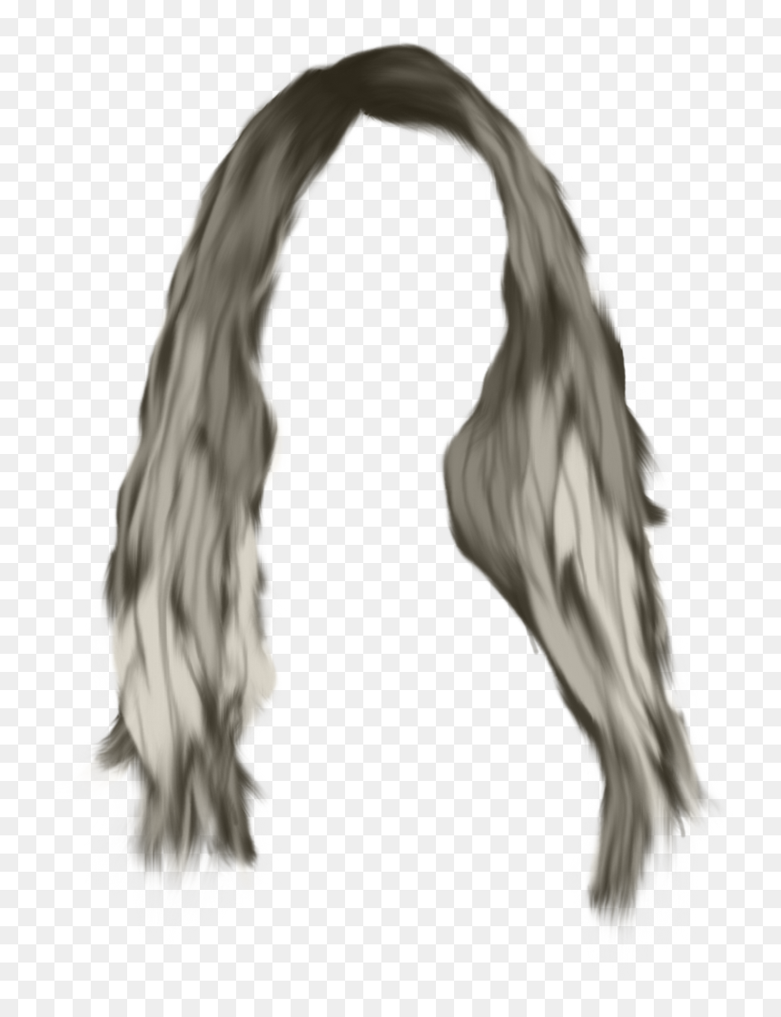 Hair Wig Png - Photoshop Grey Hair, Transparent Png - white fur png