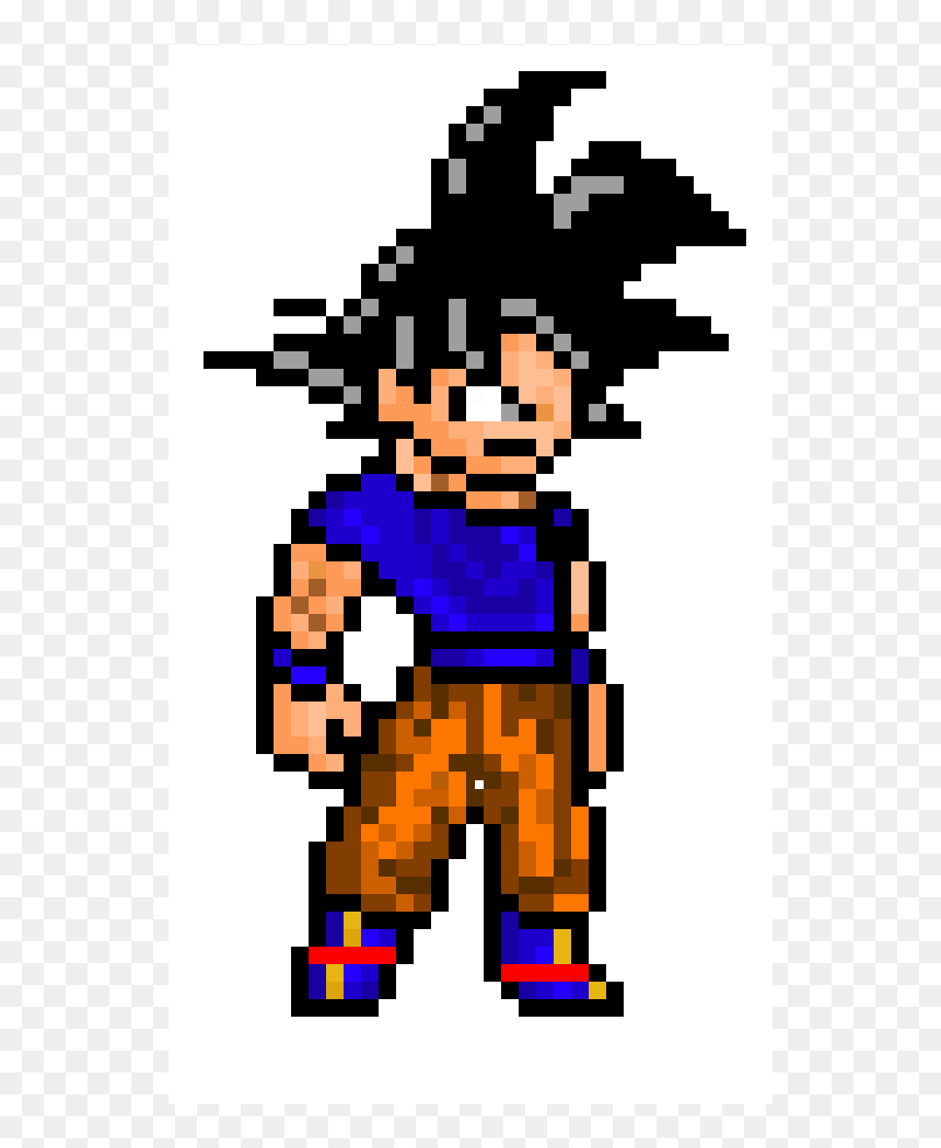 Pixel Goku Ultra Instinct, HD Png Download - ultra instinct goku png