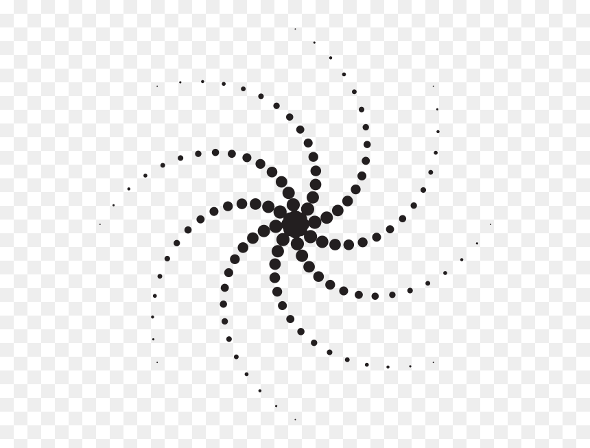 Swirling Black Dots - Home Automation, HD Png Download - comic dots png