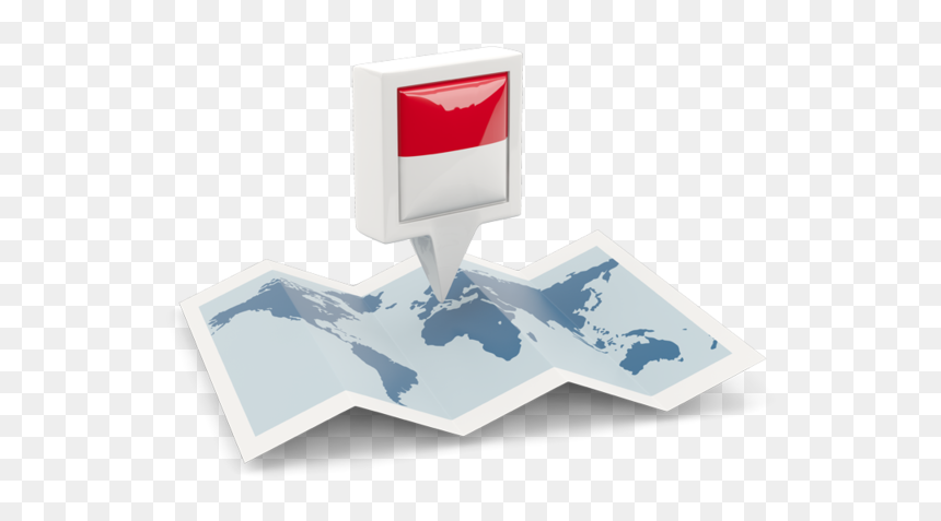 Square Pin With Map - Vanuatu Flag Png Map, Transparent Png - computer monitor icon png