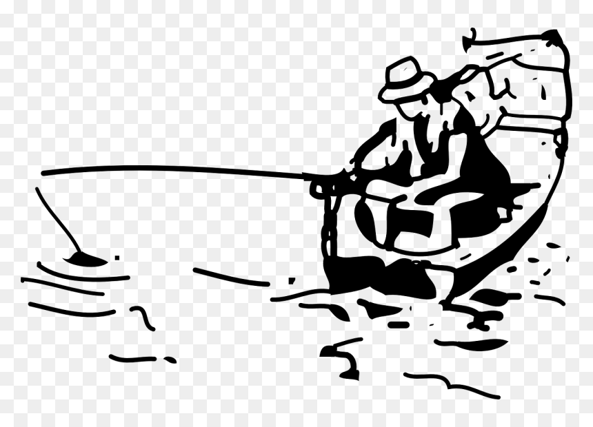 Fishing Clip Art Free, HD Png Download - man fishing png