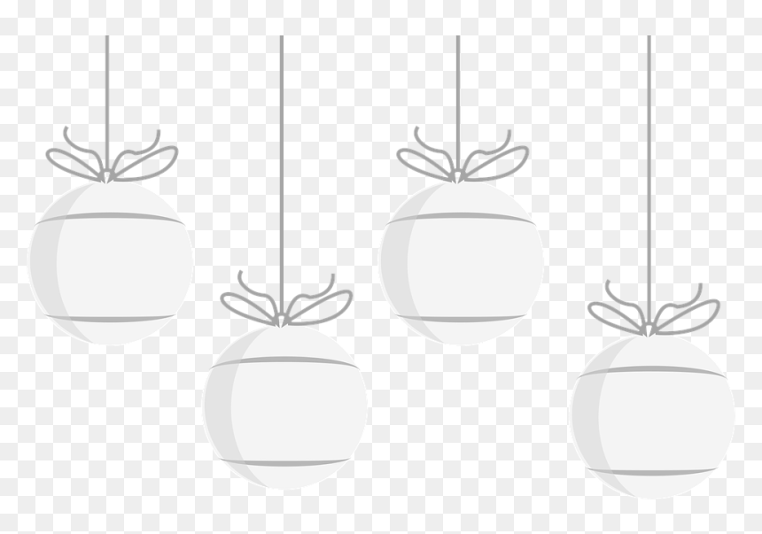 Christmas Ornaments Png White, Transparent Png - ornament vector png