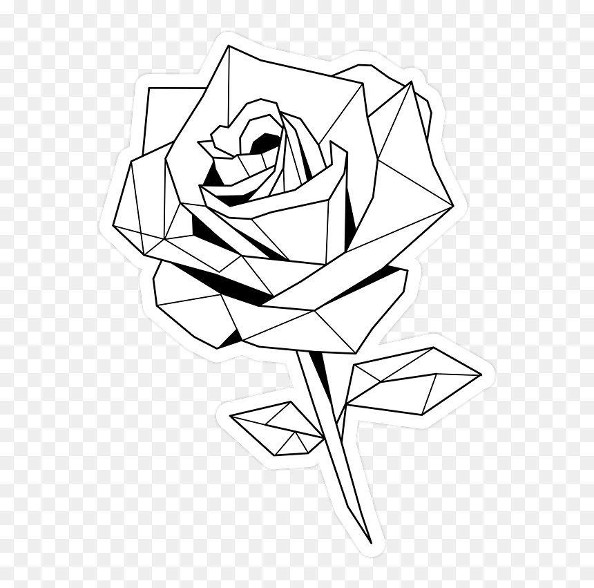 Black White 2 Png - Flower Images Back And White Graphic, Transparent Png - royalty png