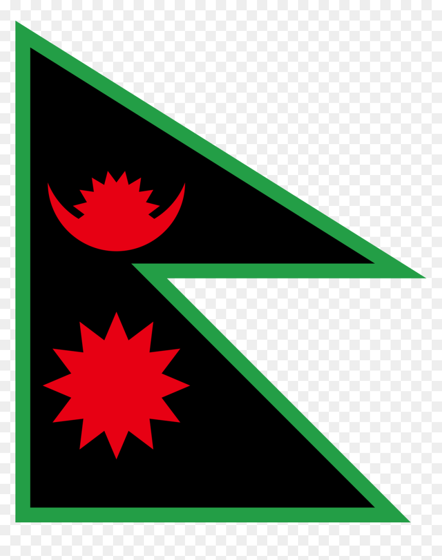 Flag Of Nepal, HD Png Download - nepal flag png