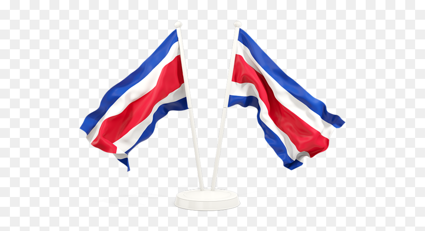Two Waving Flags - Thailand And United States, HD Png Download - costa rica flag png