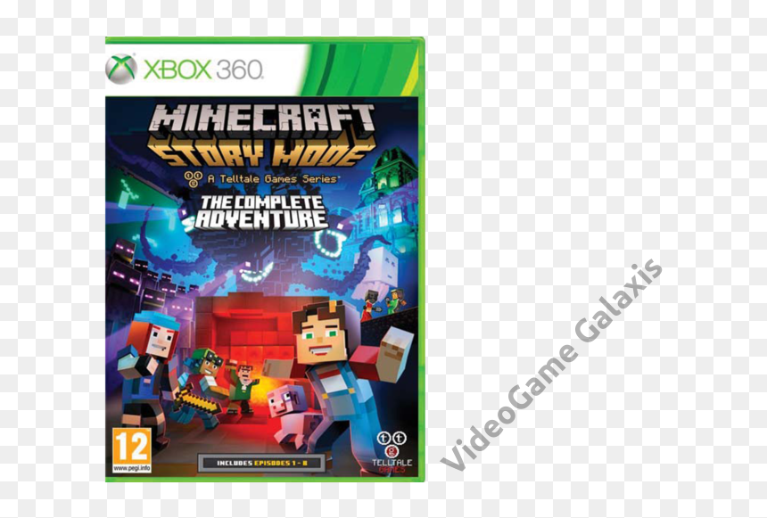 Minecraft Story Mode Complete Adventure Xbox 360 , - Minecraft Story Mode Season 1 Xbox 360, HD Png Download - minecraft story mode logo png