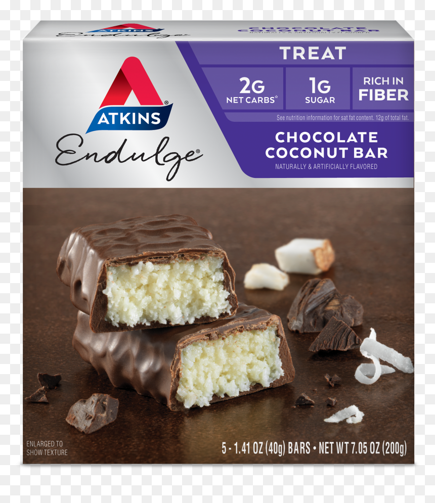 Atkins Coconut Bar, HD Png Download - net texture png