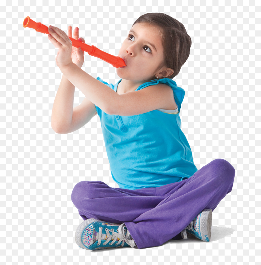 Kid Sitting Png - Kid Flute Png, Transparent Png - kid sitting png