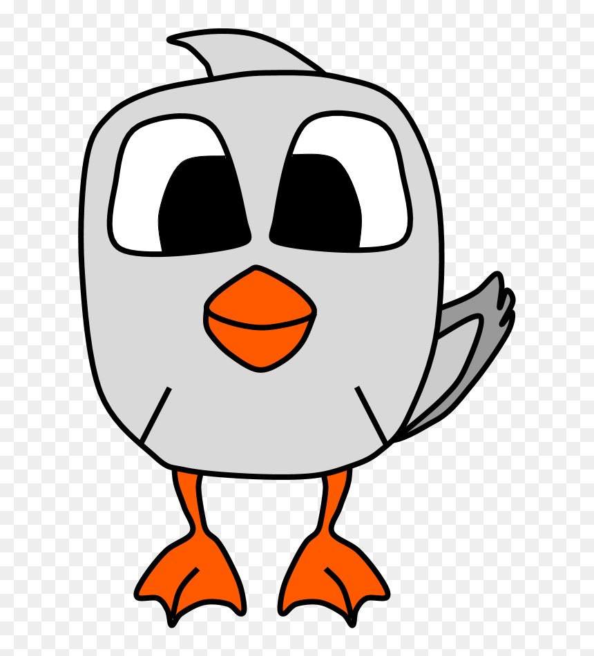 Goose, Big Eyes, Cartoon Animal - Portable Network Graphics, HD Png Download - big eyes png