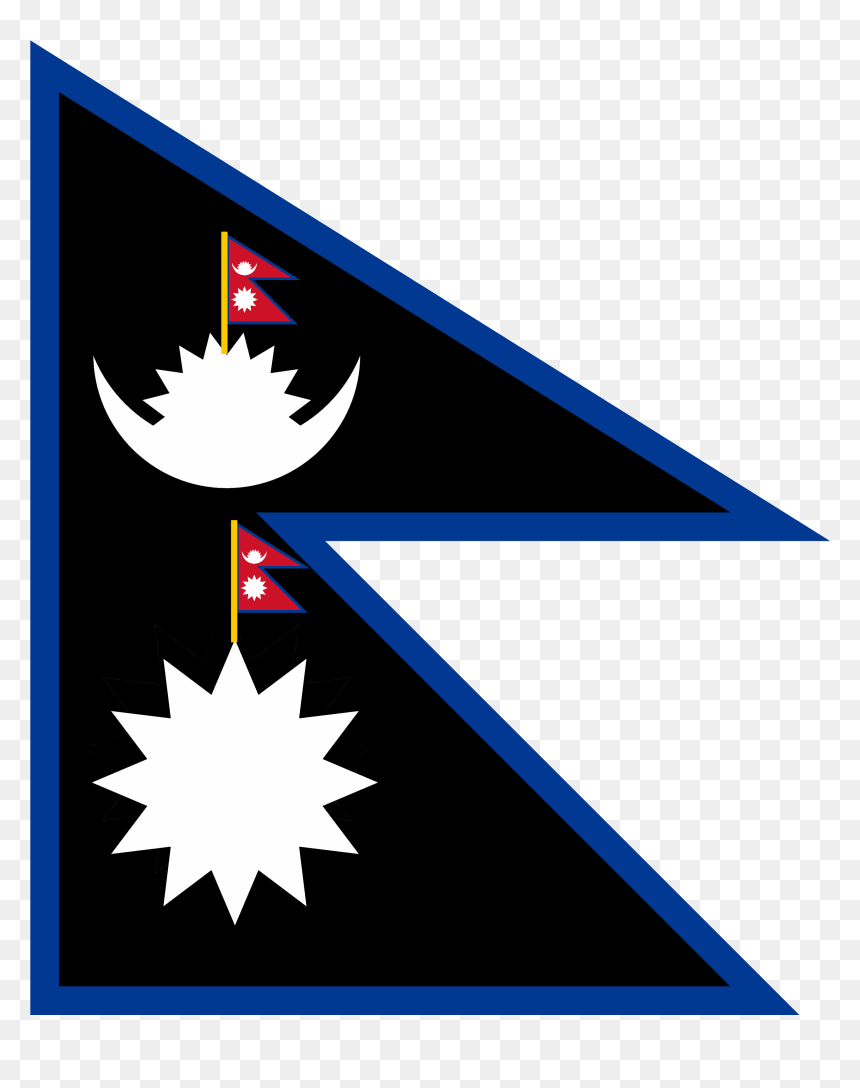Nepal Space Exploration Flag - Bandeira De Pais Com Mais De 4 Lados, HD Png Download - nepal flag png