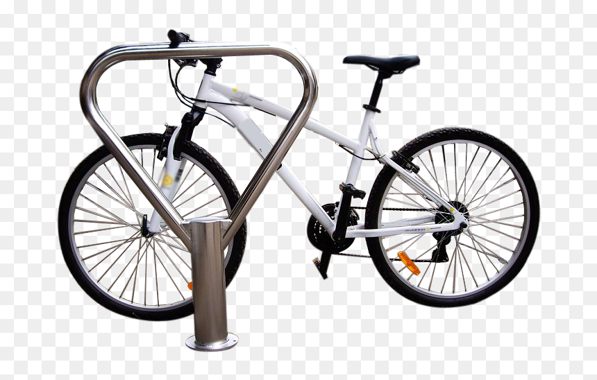 Hybrid Bicycle, HD Png Download - bike rack png