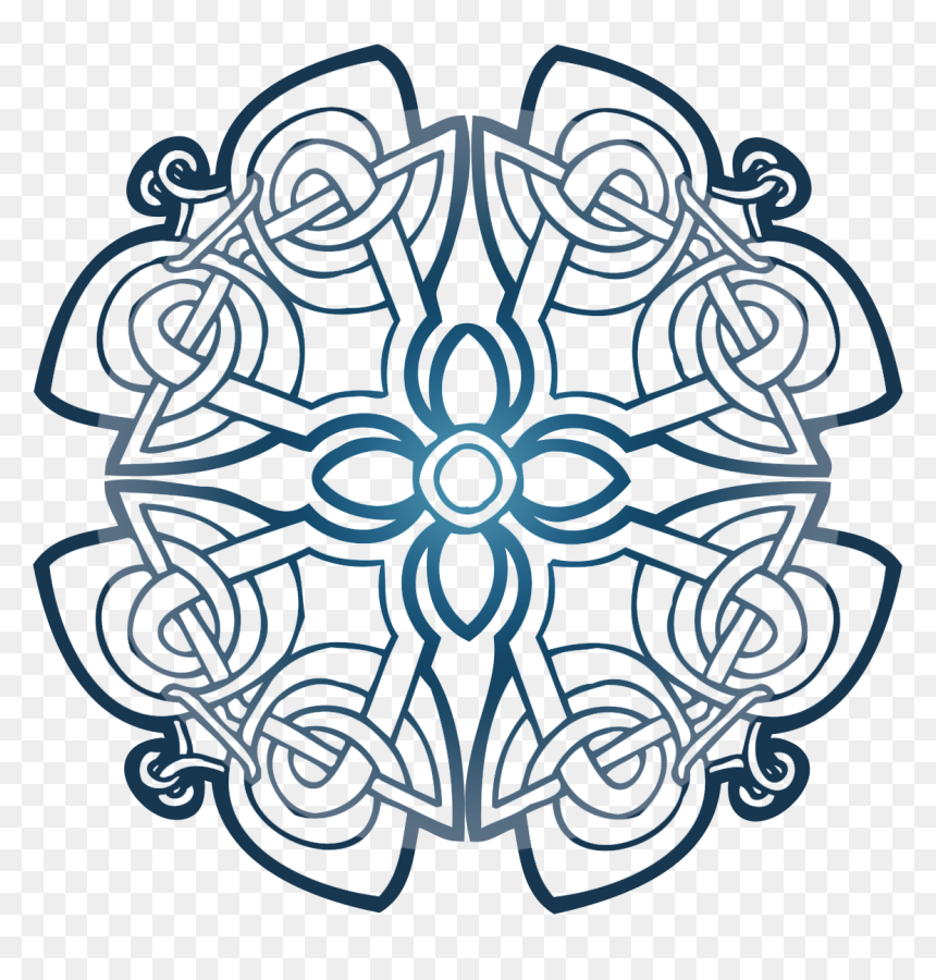 Celtic Ornament Vector Free Spirit - Celtic Knot Rose Vector Free, HD Png Download - ornament vector png