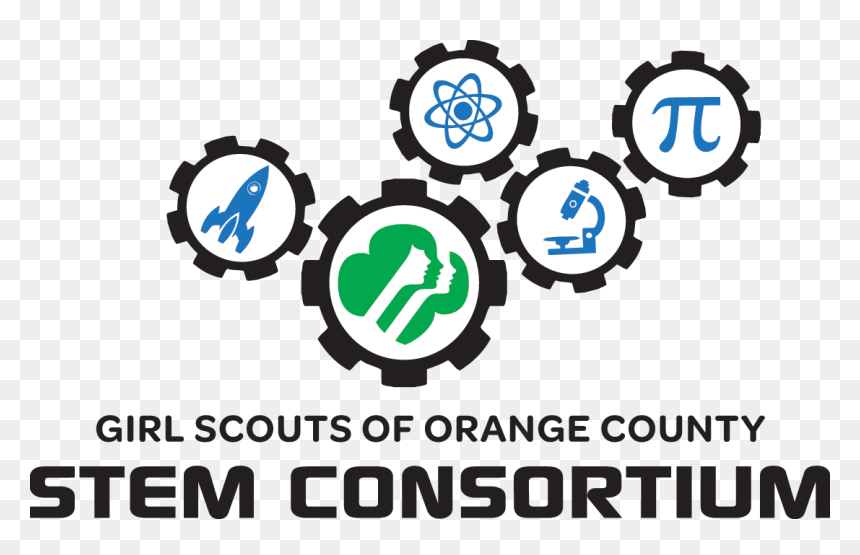 Leading Oc Companies And Girl Scouts Join Forces To - Girl Scouts Stem Logo, HD Png Download - girl scout logo png