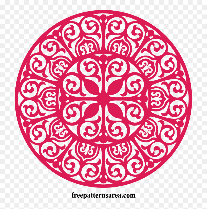 Round Ornament Free Vector, HD Png Download - ornament vector png