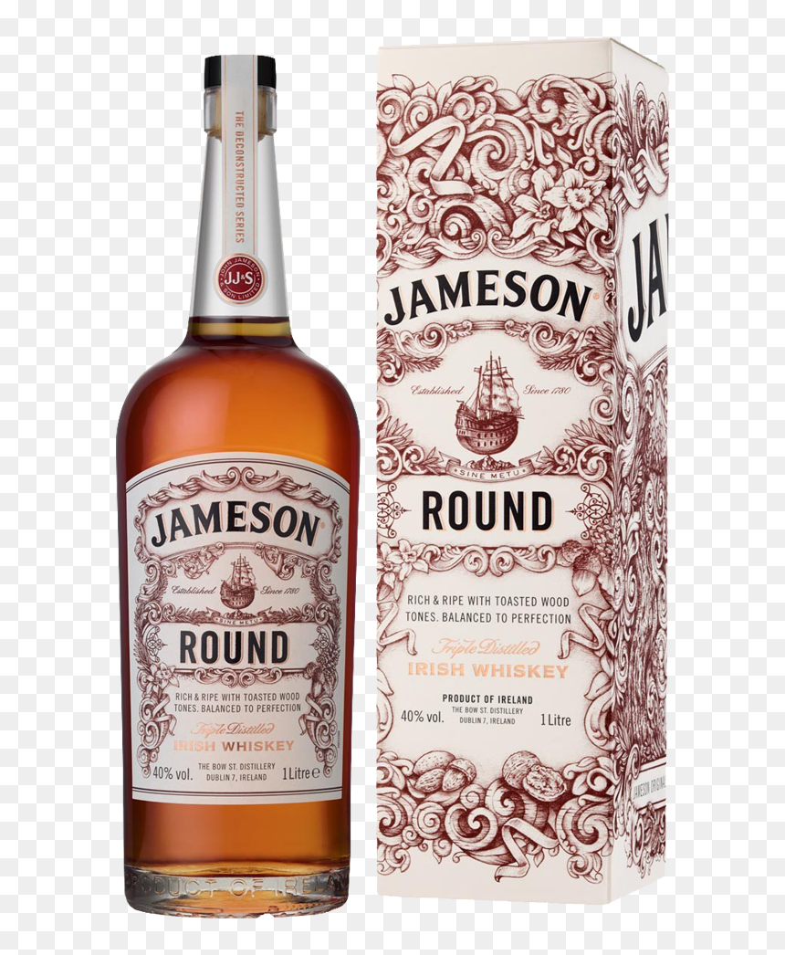 Jameson Deconstructed Round Irish Whiskey 40% 1,0l - Jameson Round Irish Whiskey, HD Png Download - jameson png