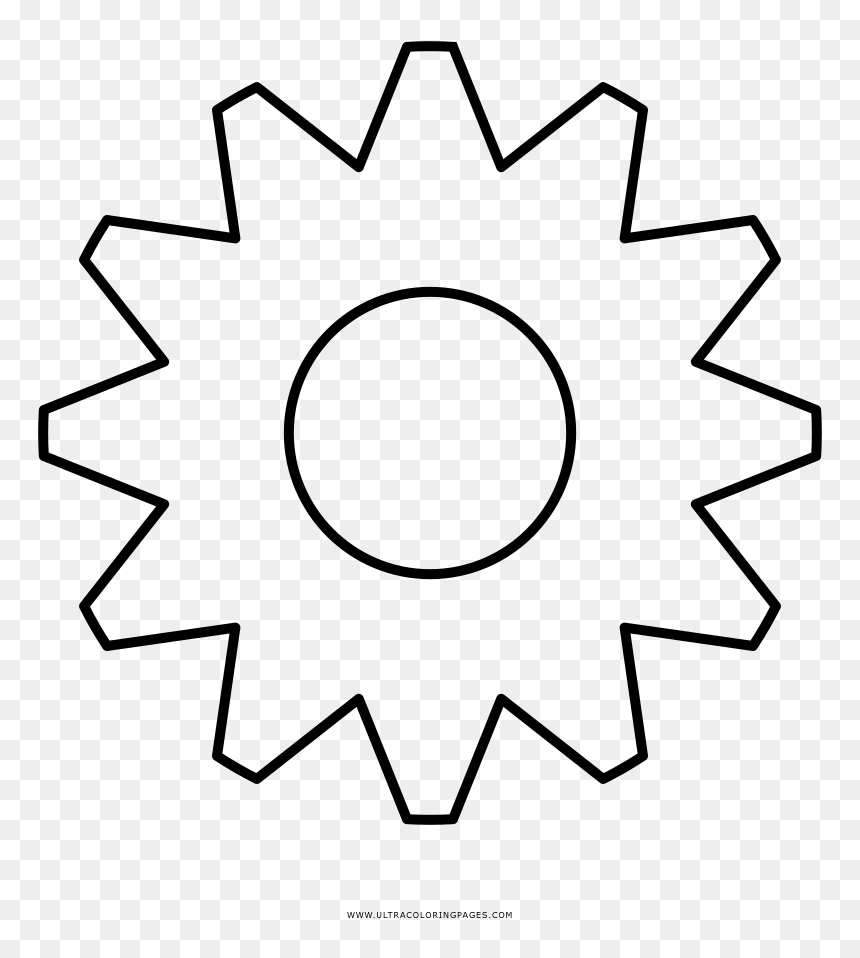 Cogwheel Coloring Page - Illustration, HD Png Download - cogwheel png