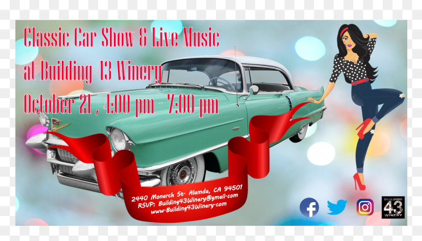 Building 43 Winery Private Events Classic Car Show - Antique Car, HD Png Download - car show png