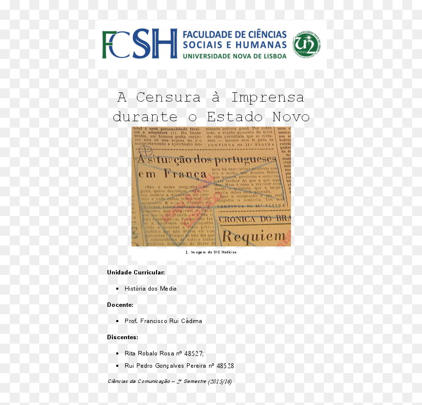 Faculty Of Social And Human Sciences, HD Png Download - censurado png