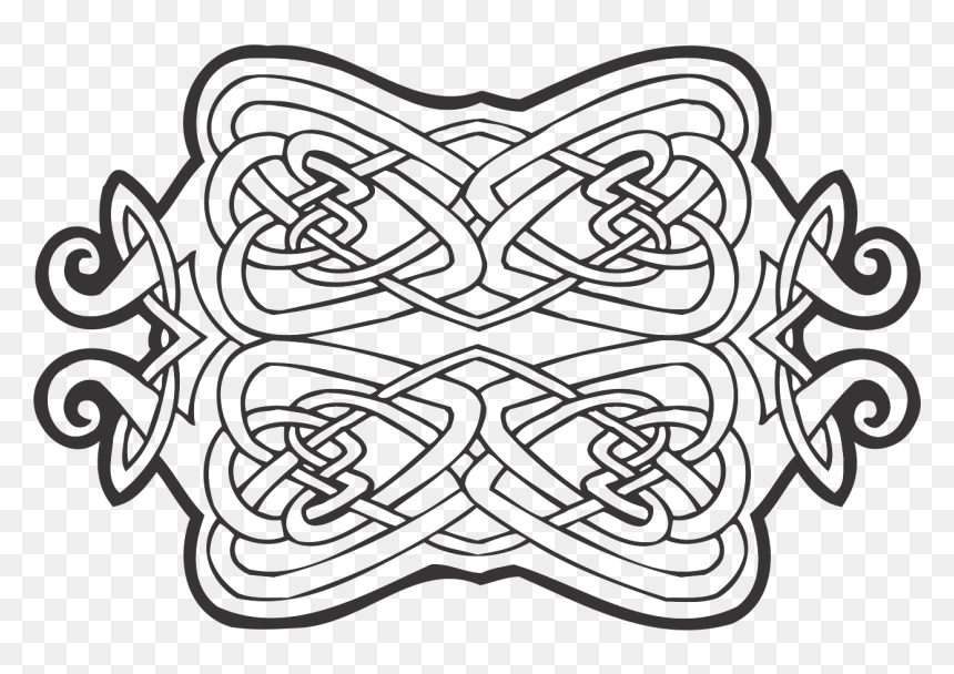 Celtic Ornament Vector Free Vine , Png Download - Кельтский Орнамент Png, Transparent Png - ornament vector png