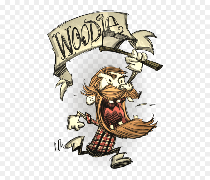 Transparent Afeitarse Clipart - Don T Starve Characters Woodie, HD Png Download - don't starve png