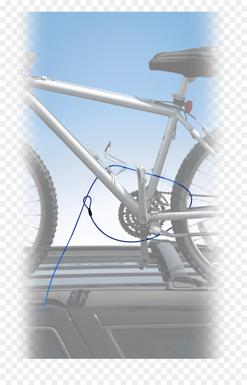 Bike Rack Locking Cable - Bicycle Frame, HD Png Download - bike rack png
