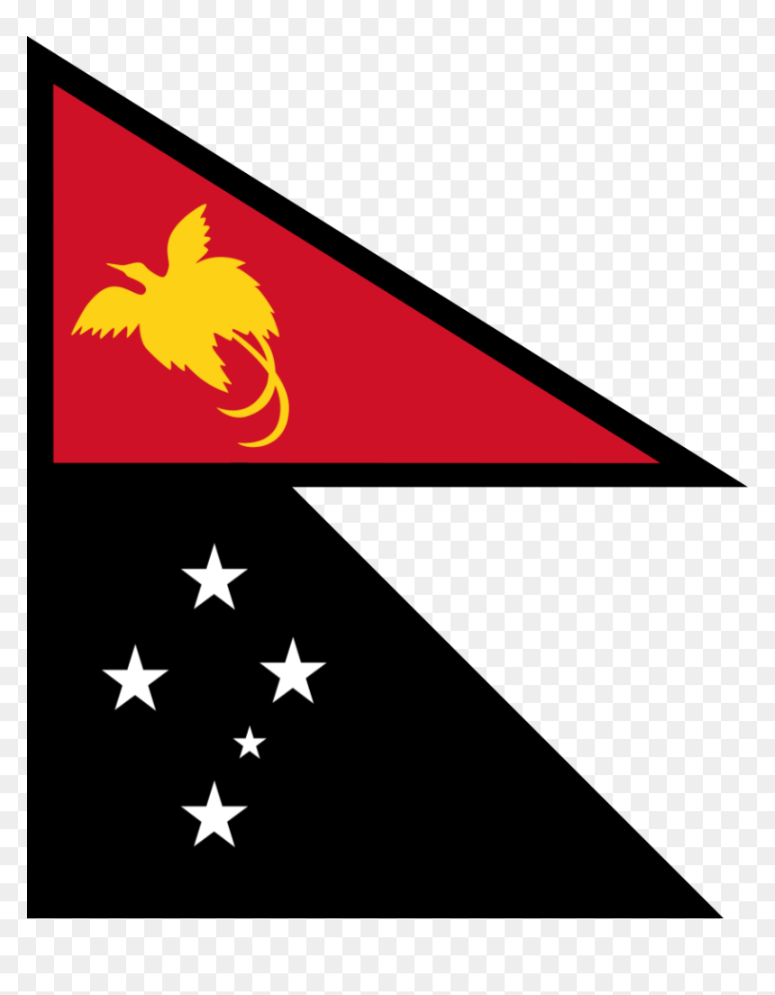 Papua New Guinea Flag, HD Png Download - nepal flag png