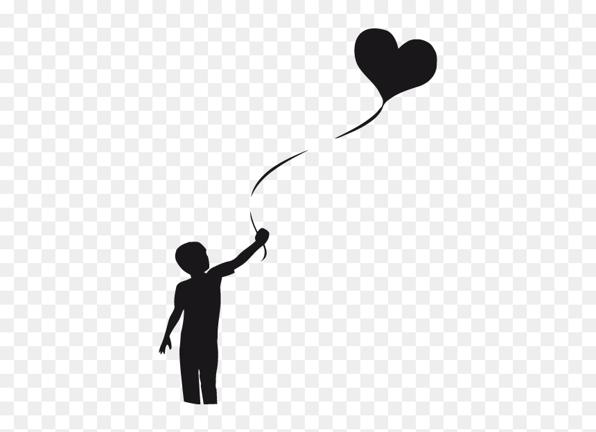 Toy Balloon Child Indian Independence Movement Silhouette - Child Silhouette Balloon, HD Png Download - indian arrow png