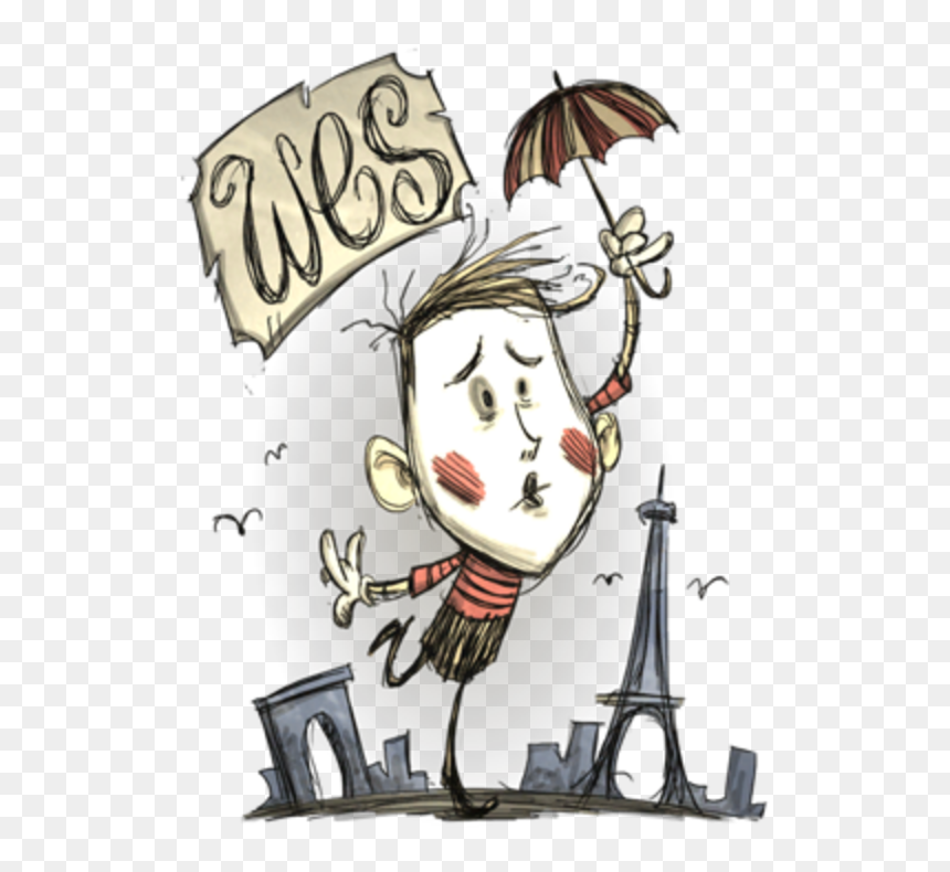 Don"t Starve Together Yandere Simulator Cartoon Human - Wes From Don T Starve, HD Png Download - don't starve png