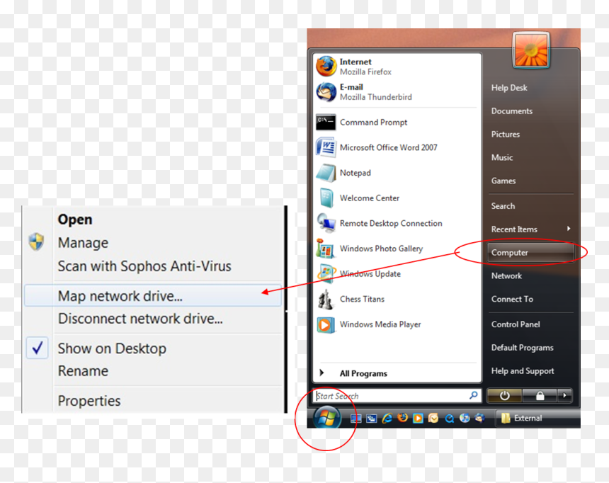 Windows Vista, HD Png Download - windows 7 start button png