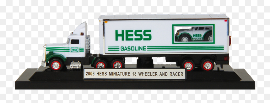 2006 Miniature Hess 18 Wheeler & Racer - 2006 Mini Hess Truck, HD Png Download - 18 wheeler png