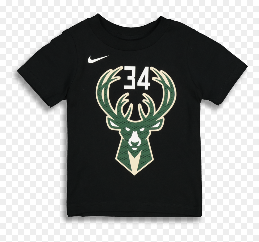 Giannis Black Jersey Nike, HD Png Download - milwaukee bucks logo png