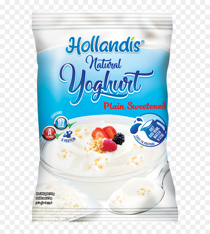 Hollandis Instant Plain Sweetened Yoghurt Powder - Yogurt, HD Png Download - horchata png