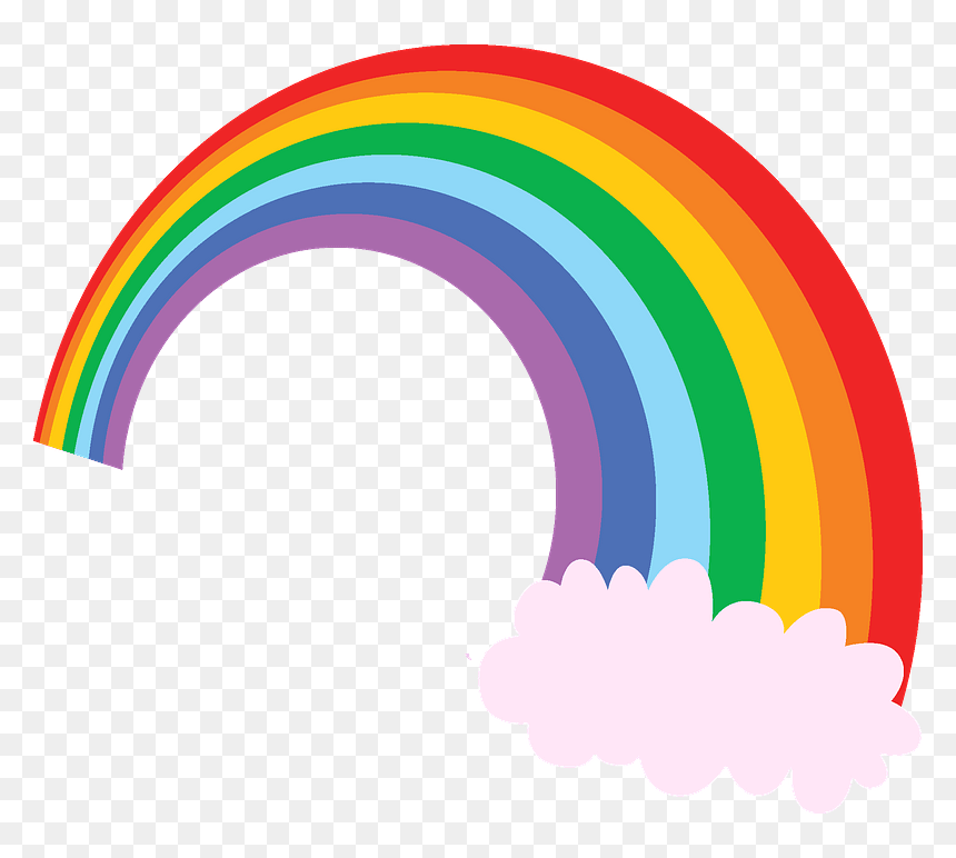 Rainbow Clipart - Graphic Design, HD Png Download - rainbow clipart png