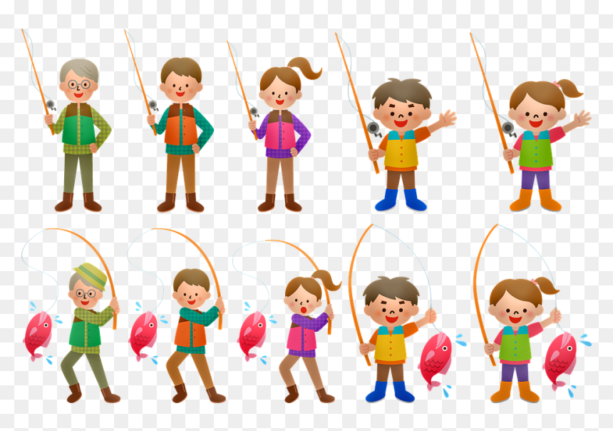 Transparent Man Fishing Png - Girl Fishing Png, Png Download - man fishing png