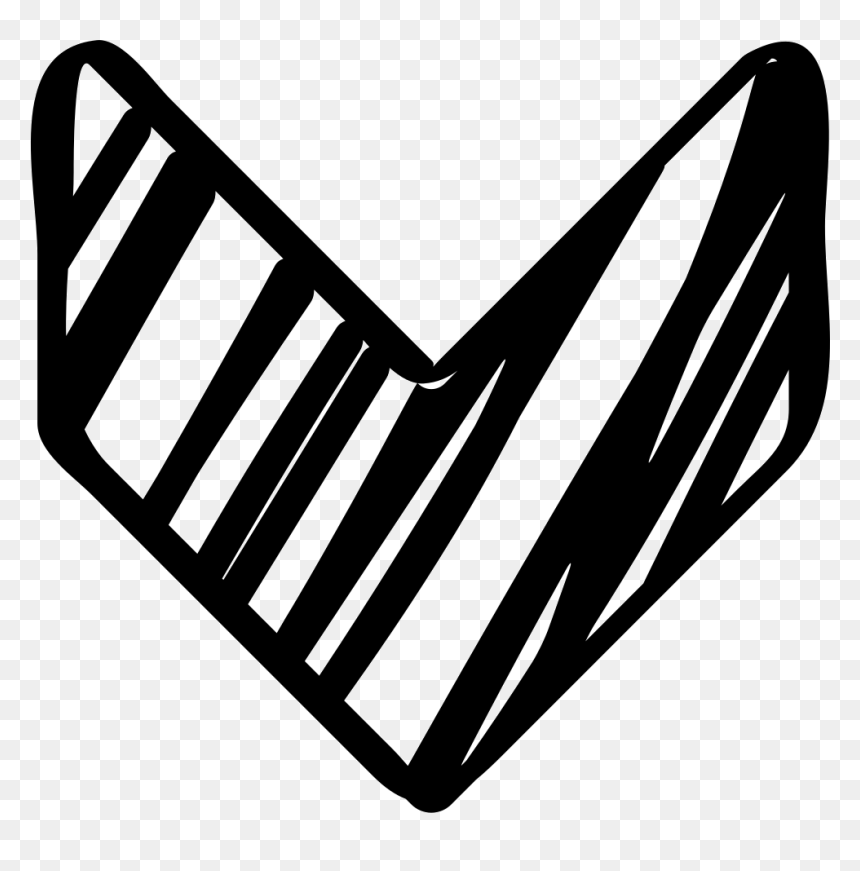 Down Arrow Sketch - Down Arrow Icon Sketch, HD Png Download - indian arrow png