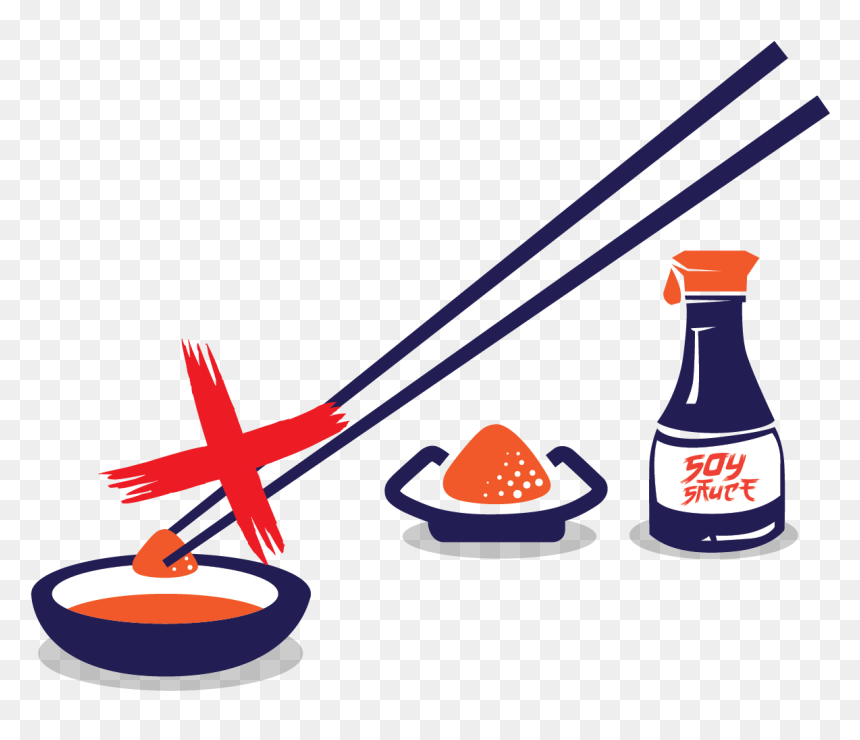 Do Not Mix Wasabi With Soy Sauce Clipart , Png Download, Transparent Png - soy sauce png