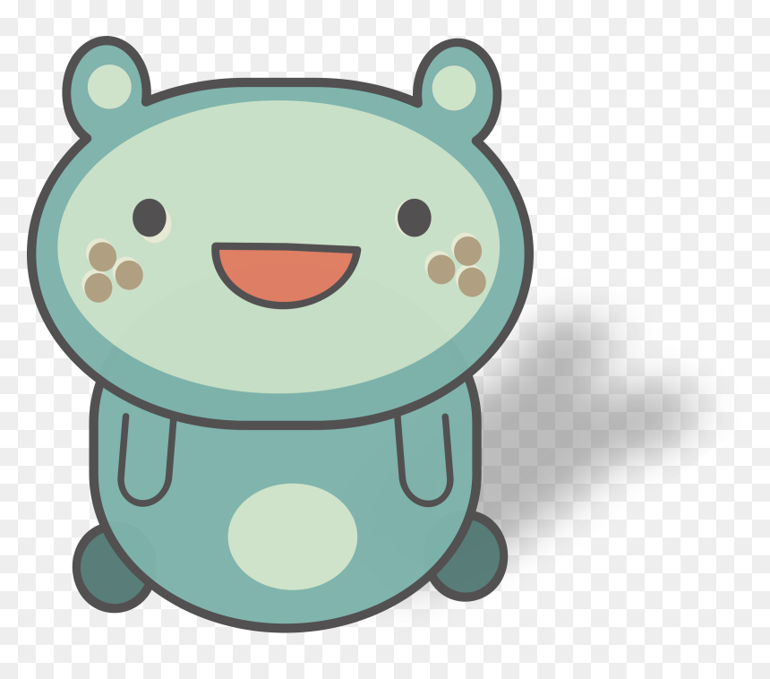 Cute Round-eared Creature Clip Arts - Cute Creatures Clipart, HD Png Download - creature png